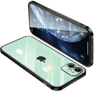 �y���������ziPhone11 �P�[�X �N���A �A�C�t�H��11 �J�o�[ ���� �X�}�z�P�[�X �ϏՌ� �y�� ���b�L���H TPU ���^ �X�g���b�v�z�[���t�� ����~�� �����h�~�i�u���b�N�j