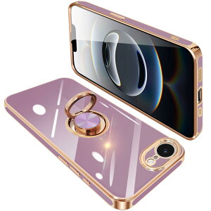 �y���������ziPhone 16e �P�[�X �����O�t�� �A�C�t�H��16e �����O �J�o�[ �ϏՌ� TPU 360°��] �X�^���h�@�\ ���b�L���H �ԍڃz���_�[ �X�g���b�v�z�[���t�� 6.1�C���`�i�p�[�v���j