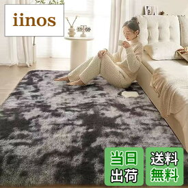 【送料無料】ラグマット カーペット ラグ 洗える シャギーラグ HOSUR 160x200cm 滑り止め付き 長方形 北欧 絨毯 低反発 ふわふわ 厚手 洗えるラグ オールシーズン(スモーキーグレー)