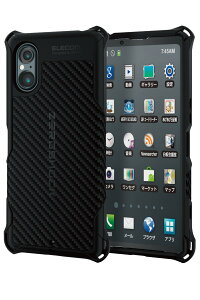 �y���������z�G���R�� Xperia 5 V SO-53D SOG12 �P�[�X �ϏՌ� ZEROSHOCK �l�p�_���p�[ �n�j�J���\�� �O���b�v�e�N�X�`���[ �X�g���b�v�z�[���t�� �u���b�N PMWX233ZEROGBK