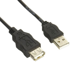�y���������z�G���R�� USB�P�[�u�� ���� USB2.0 (USB A �I�X to USB A ���X) RoHS�w�ߏ��� 3m �u���b�N USB-ECOEA30