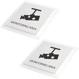 �y���������zHIGHAWK�h�ƃJ���� �h�ƃX�e�b�J�[ �h�A�v���[�g ���� �T�C�� �X�� �� �Ŕ� �T�C���v���[�g �A�N���� �W���ē� �E�H�[�� �h�� �p�� 2��(MONITORING AREA�E10*10cm)