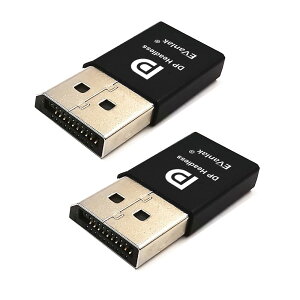 �y���������zEVanlak DispalyPort �w�b�h���X�S�[�X�g�f�B�X�v���C�G�~�����[�^�[ PC 4K DP�_�~�[�v���O�p (�w�b�h���X1080@60Hzz-3840x2160@17hz�ɑΉ�)-2�p�b�N