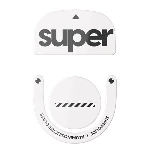 �y���������zSuperglide2(Type C) �}�E�X�\�[�� for Logicool G PRO X SUPERLIGHT 2 �}�E�X�t�B�[�g [ �����K���X�f�� ���E���h�G�b�a���H ���ϋv �ᖀ�C Super Smooth ] - White