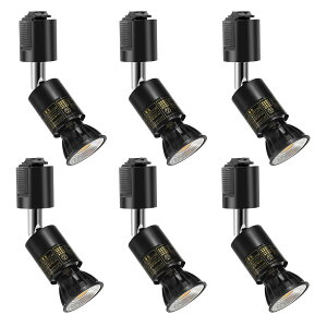 �y���������zPispoer �_�N�g���[���p�X�|�b�g���C�g - E26����LED�d���t��- 5.5W(�n���Q���d��60W����)RA95 550LM �񒲌� �r�[���p90�x-�_�N�g���[�����C�g-�t LED�d�� �����F5000K�{�u���b�N ���Z�b�g