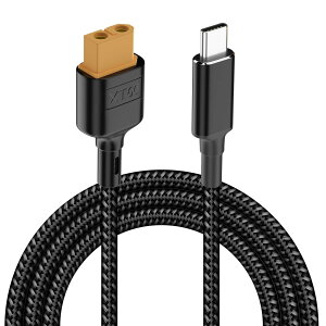 �y���������zPoyiccot XT60 USB-C �ϊ��P�[�u�� 1m�AType-C - XT60 �[�d�A�_�v�^�[�P�[�u��Toolkitrc M7 M6 M6D M8S�[�d��p�A5.0-20V 100W XT60 �[�d �P�[�u�� �h���[���A���z�d�r�A�ԗ��A�����R���ߋ� �d���p