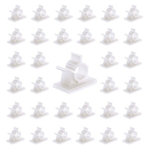 �y���������z�P�[�u���N���b�v �R�[�h�N���b�v �R�[�h�t�b�N 4�K�i�����\�P�[�u���N���b�v 18mm×13mm �P�[�u���܂Ƃ� �R�[�h���[ �����Œ� �ڒ����C���[�R�[�h �P�[�u�����݂� ���� 30��