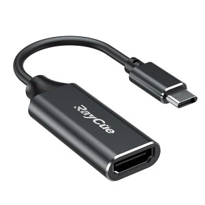 �y���������zUSB C HDMI �ϊ��A�_�v�^�[ RayCue �^�C�v C HDMI �ϊ��P�[�u�� 4K �^�C�v C HDMI �ϊ��R�l�N�^�[ Thunderbolt 3/4 �f�o�C�X 2023�ŐV MacBook Pro/Air, iPad Pro/Air, Samsung Galaxy S23/S9�Ȃ�, Surface Pro 9, XPS 1