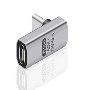 �y���������zDuttek USB Type-c �ϊ��A�_�v�^�[L���^�AUSB C �R�l�N�^ L���A240W PD�}���[�d40Gbps Thunderbolt �T�|�[�g8K�r�f�I�^�C�vC�I�X���X�A�_�v�^�[240W�d�͋����Ή��A�m�[�g�p�\�R���A�^�u���b�g