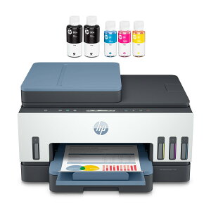 �y���������zHP �v�����^�[ HP Smart Tank 7306 ��e�ʃC���N�^���N�� A4�J���[�C���N�W�F�b�g�����@ ��� �O�ʋ��� �Ж�ADF���� �������ʈ�� �u���[ �X�}�[�g�^���N