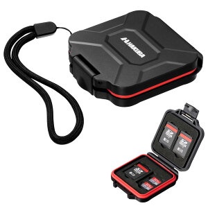 �y���������z�n�N�o HAKUBA �n�[�h�������[�J�[�h�P�[�X�X���� SD4 ���b�h SD�J�[�h4����microSD�J�[�h8�����[ ����17mm �ϏՌ� �h�o �X�g���b�v�t ABS�����ƃN�b�V�����ނŕی� DMC-23SD4RD 4977187371628