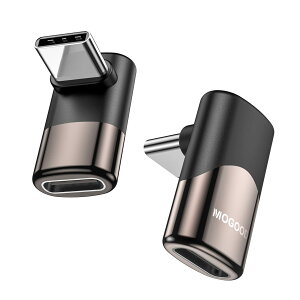 �y���������zMOGOOD USB C �ϊ� �A�_�v�^�[ �㉺ 90° L�� USB C�I�X-���X�A�_�v�^ 40Gbps�����f�[�^�]�� 8K@60Hz�f���o�� 100W/5A�}���[�dThunderbolt�G�N�X�p���_�͏��C�b���i�AMacBook Pro�A�^�u���b�g�A