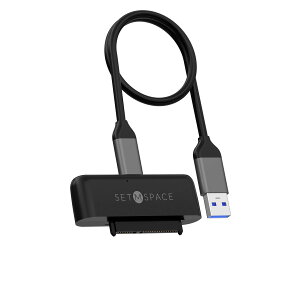 �y���������zSETMSPACE SATA USB3.0�ϊ��P�[�u�� 2.5�C���`�n�[�h�f�B�X�N�h���C�uHDD SSD SATA USB �ϊ��P�[�u��5Gbps ���� 2.5 �C���` �V���R���ی�J�o�[�t��-0.5M