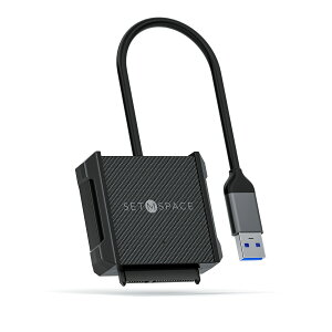 �y���������zSETMSPACE usb �ϊ��P�[�u�� usb-sata�ϊ��P�[�u�� 2.5�C���`HDD�p �����]�� UASP�Ή� SATA�P�[�u�� USB 3.0-A 5Gbps Windows/Mac OS/Linux �ɑΉ� 2.5�C���`�̃V���R���ی�P�[�X��t��