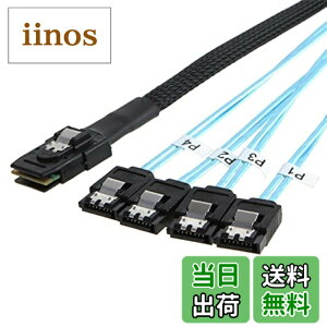 �y���������zNFHK ���� Mini SAS SFF-8087 �z�X�g�� 4 SATA 7�s�� �^�[�Q�b�g �n�[�h�f�B�X�N 6Gbps �f�[�^�T�[�o�[ RAID �P�[�u�� 50cm