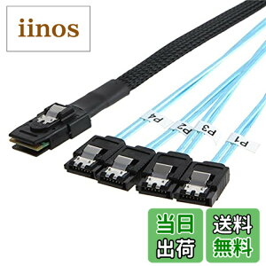 �y���������zNFHK ���� Mini SAS SFF-8087 �z�X�g�� 4 SATA 7�s�� �^�[�Q�b�g �n�[�h�f�B�X�N 6Gbps �f�[�^�T�[�o�[ RAID �P�[�u�� 100cm