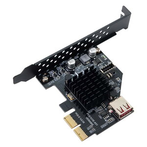 �y���������zNFHK USB 3.1 �t�����g�p�l���\�P�b�g USB 2.0 - PCI-E Express �J�[�h�A�_�v�^�[ �}�U�[�{�[�h�p
