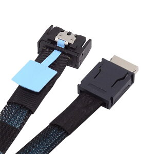 �y���������zNFHK PCI-E 5.0 Mini Cool Edge IO MCIO PCI-E 4i 38�s�� �I�X - SFF-8611 Oculink 4X �G�N�X�e���_�[�P�[�u�� 50cm