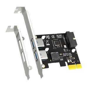 �y���������zGLOTRENDS U3055N 2�|�[�gUSB3.0 Type-A�����USB�w�b�_�[5Gbps PCIe�g���J�[�h�AIntel�AAMD�A�����ARM�v���b�g�t�H�[���p�AWindows�����Linux�ƌ݊�������(Mac OS�̓T�|�[�g���܂���)
