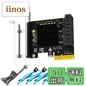 �y���������zGLOTRENDS SA3026-C 6�|�[�g���݃{�[�hPCIe X4 SATA�g���J�[�h�ASATA����ѓd���P�[�u���t���AWindows�ALinux�AMac OS�ANAS�Ή�