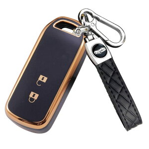 �y���������z[YANMW] N-BOX�L�[�P�[�X�K���z���_ NBOX�L�[�J�o�[ N-BOX N-ONE N-WGN N-���S��NBOX�J�X�^�� N-VAN JF1 JF2 JF3 JF4�L�[�z���_�[ �X�}�[�g�L�[�P�[�X 2�{�^�� (�u���b�N)