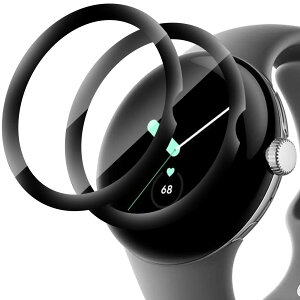 �y���������zMiimall�y3���Z�b�g�zPixel Watch�p�t�B���� PMMA+PC���� Google Pixel Watch/Pixel Watch2��p �X�}�[�g�E�H�b�`�t���ی�t�B���� �w��h�~ �C�A�Ȃ� �����ߗ� �ȒP�\�t �ی�t�B���� Google �O�[