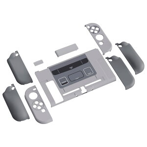 �y���������zPlayVital AlterGrips Nintendo Switch�ɑΉ��p�l�ԍH�w�Ɋ�Â����O���b�v�J�o�[�ƕی�V�F���A�W���C�R���̃V�F�����O���X�t�B�������T�����C�J�o�[���{�^���L���b�v�͕t�����Ă���