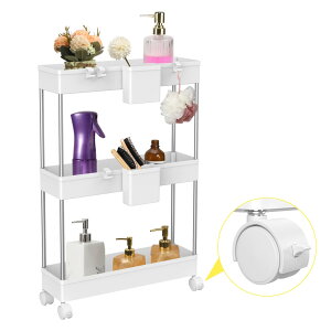 �y���������zGoowin �L�b�`�����S�� 12cm ���Ԏ��[ �L���X�^�[�t�� �X���� ���[ �I ���ʏ� �①�ɉ� ����@�� ���b�N �L�b�`���p�i �z���C�g 3�i