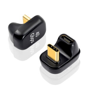 �y���������zDuttek 40Gbps USB C U���^�A�_�v�^�[ 100W 1�p�b�N 180�x�p�x�t�� USB Type C �I�X���X �����R�l�N�^�[ USB Type-c U���A�_�v�^Thunderbolt 3/4�Ή� MacBook Air/Pro/�m�[�g�p�\�R��/�g�ѓd�b�p