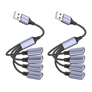 �y���������zMOGOOD USB����� 4-in-1 USB�P�[�u�� USB�n�u USB����USB�A�_�v�^ �}���`�\�P�b�g USB����4 USB�}�U�[�P�[�u���ϊ��� �}���`USB�|�[�gUSB�d�������� PC/������/�m�[�g�p�\�R��/U�f�B�X�N/�e