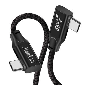 �y���������zMauknci Type C to Type C �P�[�u�� L�� PD�Ή� 100W/5A ���}���[�d USB3.1 Gen2 �^�C�vc �P�[�u�� E-Mark�`�b�v���� 80cm