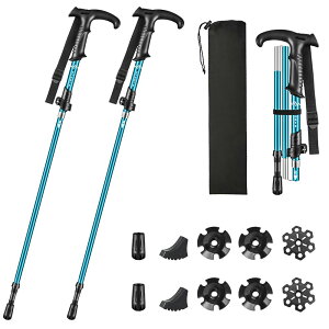 �y���������zGlvaner �g���b�L���O�|�[�� I�� T���^ 2�{�Z�b�g �܂肽���� ���y�� �g���b�L���O�X�e�b�L �A���~�� 5�i�L�k�� �o�R�X�g�b�N �E�H�[�L���O�|�[�� �R���p�N�g ���������\ �ŏ�36c