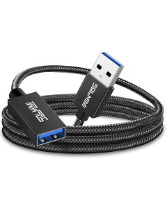 �y���������zSOLMIMI 2.4M USB �����P�[�u�� USB A(�I�X)-A(���X) �����R�[�h OTG USB�P�[�u�� 5Gbps �����f�[�^�]�� �N���X�^���i�C�����ґg �����}�E�X/�L�[�{�[�h/USB�f�B�X�N/Xbox/�v�����^�[/�e���r/