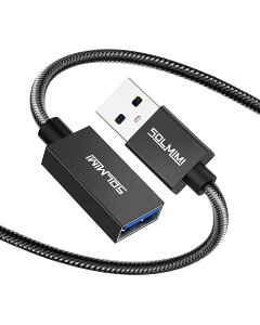 �y���������zSOLMIMI 1.2M USB3.0 �����P�[�u�� USB A(�I�X)-A(���X) �����R�[�h OTG USB�P�[�u�� 5Gbps �����f�[�^�]�� �N���X�^���i�C�����ґg �����}�E�X/�L�[�{�[�h/USB�f�B�X�N/Xbox/�v�����^�[/�e��