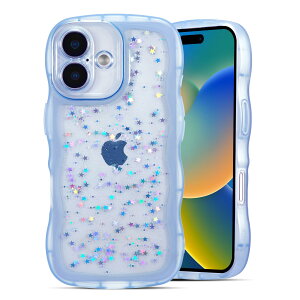 �y���������zQLTYPRI iPhone 16 �p �P�[�X �N���A TPU �J�o�[ �E�F�[�u ������� �؍� ���� �O���b�^�[ ���� �y�� �ϏՌ� ����~�� �X�}�z�P�[�X ���C�����X�[�d�Ή� �X�g���b�v�z�[���t�� �A�C