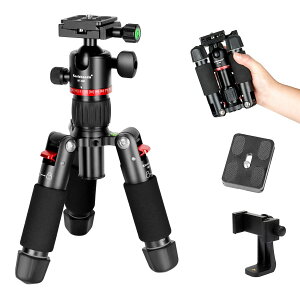 �y���������zKoolehaoda �~�j�O�r ���O�r �R���p�N�g �y�ʃJ�����O�r ����46cm�A360°��]�_��A���J�^�C�vQR�v���[�g2���ƌg�ѓd�b�z���_�[�t�� DSLR �J���� �r�f�I�J�����p�A�A���~�j�E�����A