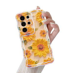 �y���������zQLTYPRI Galaxy S24 Ultra �P�[�X �M�����N�V�[S24 Ultra �P�[�X SC-52E SCG27 TPU �J�o�[ �E�F�[�u ������� �؍� ���� �ԕ� ���^ �y�� �ϏՌ� �X�}�z�P�[�X ���C�����X�[�d�Ή� �X�g���b�v