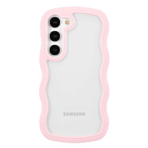 �y���������zQLTYPRI Galaxy S24 �P�[�X�N���A SC-51E / SCG25 TPU �o���p�[ �E�F�[�u ������� �؍� ���� �P�[�X ���� ���^ �y�� �ϏՌ� �X�}�z�P�[�X ���C�����X�[�d�Ή� �X�g���b�v�z�[���t�� �M��
