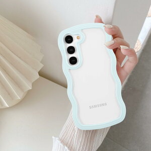 �y���������zQLTYPRI Galaxy S24 �P�[�X�N���A SC-51E / SCG25 TPU �o���p�[ �E�F�[�u ������� �؍� ���� �P�[�X ���� ���^ �y�� �ϏՌ� �X�}�z�P�[�X ���C�����X�[�d�Ή� �X�g���b�v�z�[���t�� �M��