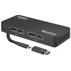 �y���������zPlugable USB-C �ϊ��O���t�B�b�N�A�_�v�^�A�f�B�X�v���C�ϊ� Windows�AMac �p �f���A�� 4K HDMI ����� DisplayPort�AUSB 3.0�AUSB Type-C �Ή�