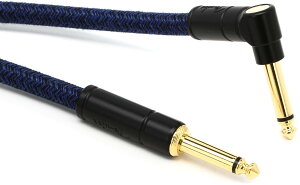 �y���������zFender �P�[�u�� 10' Angled Cable, Blue Dream 0990910073