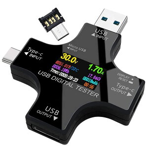 �y���������z�d���d���`�F�b�J�[ Makerfire USB C���[�^�[�e�X�^�[ Type-C �}���`���[�^�[�e�X�^�[ TFT�J���[�f�B�X�v���C �d�� �d�� ��R ���x �ʓd���� �e��AMP�[�d�핉�׃C���s�[�_���X�ȂǕ\��