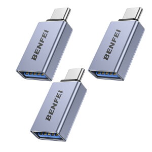�y���������zBENFEI USB-C & USB 3.0 �ϊ��A�_�v�^ 3�Z�b�g Type C USB-A �ő�5Gbps �^�C�vc - USB 3.0 �A�_�v�^ iPhone 15 Pro/Max, MacBook Pro/Air 2023, iPad Pro, iMac, S23, XPS 17 ���̑� USB-C �[���p...�O���[