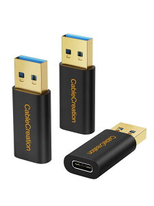 �y���������zUSB Type C to USB 3.0�A�_�v�^, CableCreation �y3����zType 3.0 - Type C�ϊ��R�l�N�^ �f�[�^�]�� �A�_�v�^ USB-A�Ή��R���o�[�^�[�A���b�v�g�b�v�A�Ǐ[�d��AiPhone 15�AiPhone15Pro Max�AOculus Que
