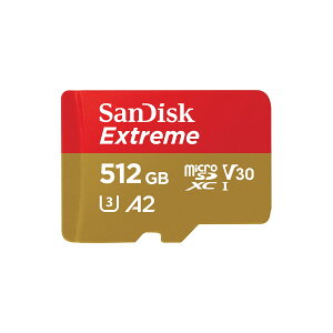 �y���������zSanDisk 512GB Extreme microSDXC UHS-I Memory Card with Adapter - C10, U3, V30, 4K, 5K, A2, Micro SD Card - SDSQXAV-512G-GN6MA