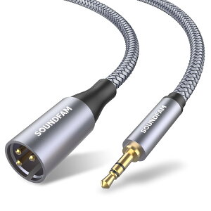 �y���������z3.5mm to xlr�P�[�u���C SOUNDFAM XLR�I�X����3.5mm�I�X�P�[�u�� �A���o�����X�}�C�N�P�[�u�� �}�C�N�R�[�h �J���R�[�_�[/DSLR�J����/�p�\�R���^���@��p �O���[�i1M�j