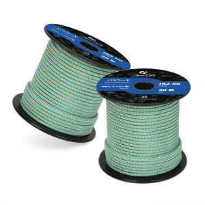 �y���������zAbma Cord �p���R�[�h 3mm 3�c �ω׏d192kg 100%�i�C���� 30M - �{�[�_�[#�^�[�R�C�Y���S�[���h