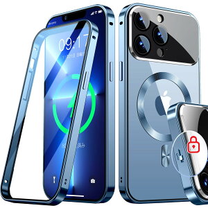 �y���������zRosycover�y�V�����̈�̌^�����Y�E���J�j�J�����b�N�ziPhone 13 Pro �p�� �P�[�X Mag-safe�Ή�[360°�S�ʕی�E���ʋ����K���X][�{�̂̐F�ECD Mag-safe�����O]�}�O�Z�[�t ���C�����X�[�d��