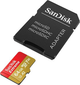 �y���������z�}�C�N��SD 64GB �T���f�B�X�N Extreme microSDXC A2 SDSQXA2-064G �C�O�p�b�P�[�W�i