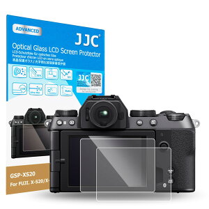 【送料無料】【2枚セット X-S20 X-S10専用】JJC 液晶保護フィルム Fuji X-S20 XS20 X-S10 XS10 対応 超薄 強化ガラス 高硬度9H 透過率95%以上 撥水 撥油 撥指紋 レンズクロス 付属
